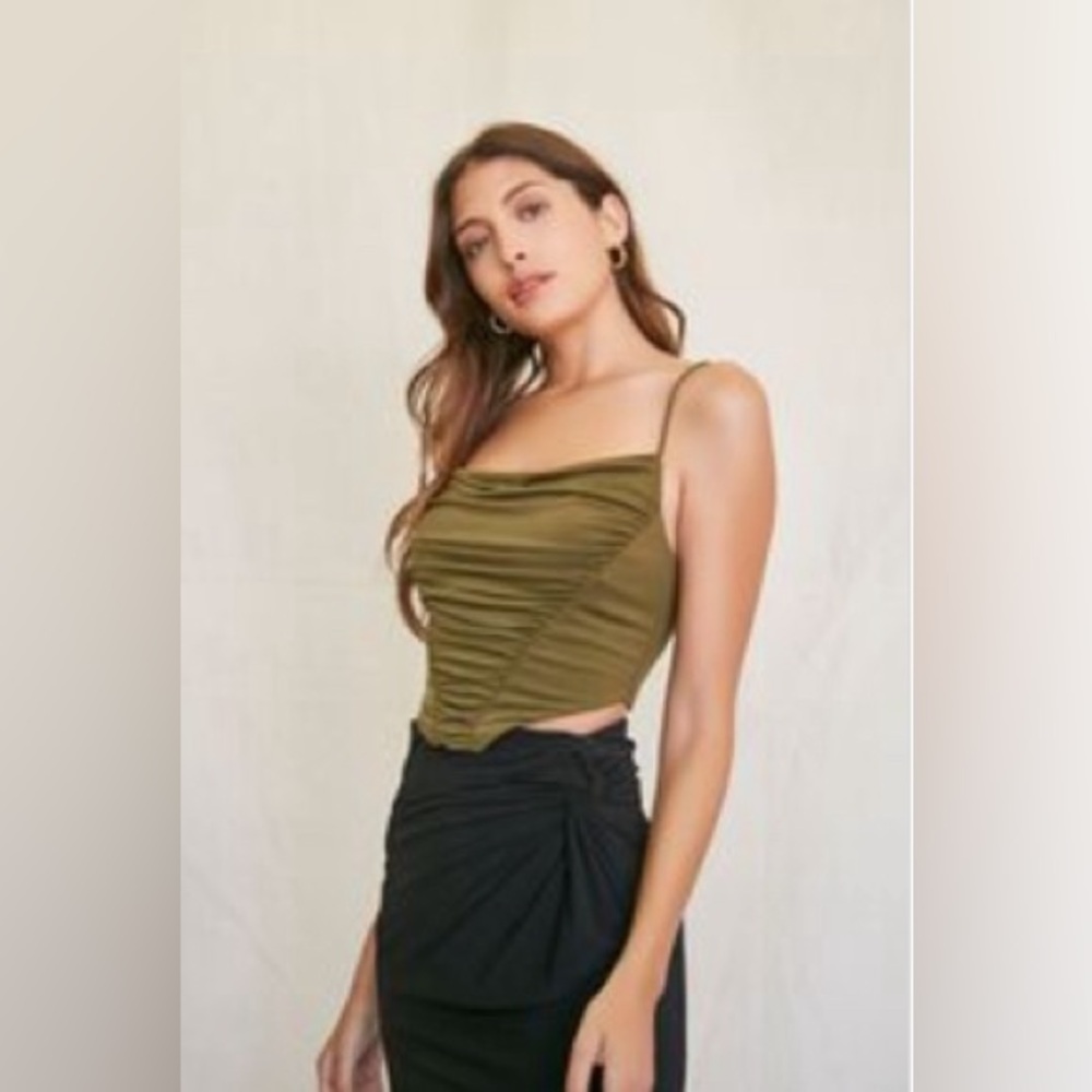 Green corset top